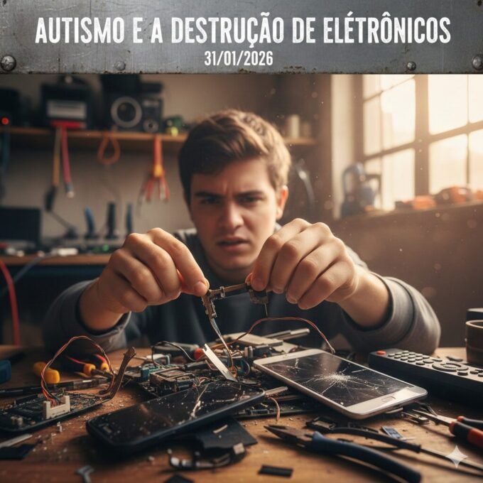 O autismo e a destruição de eletrônicos