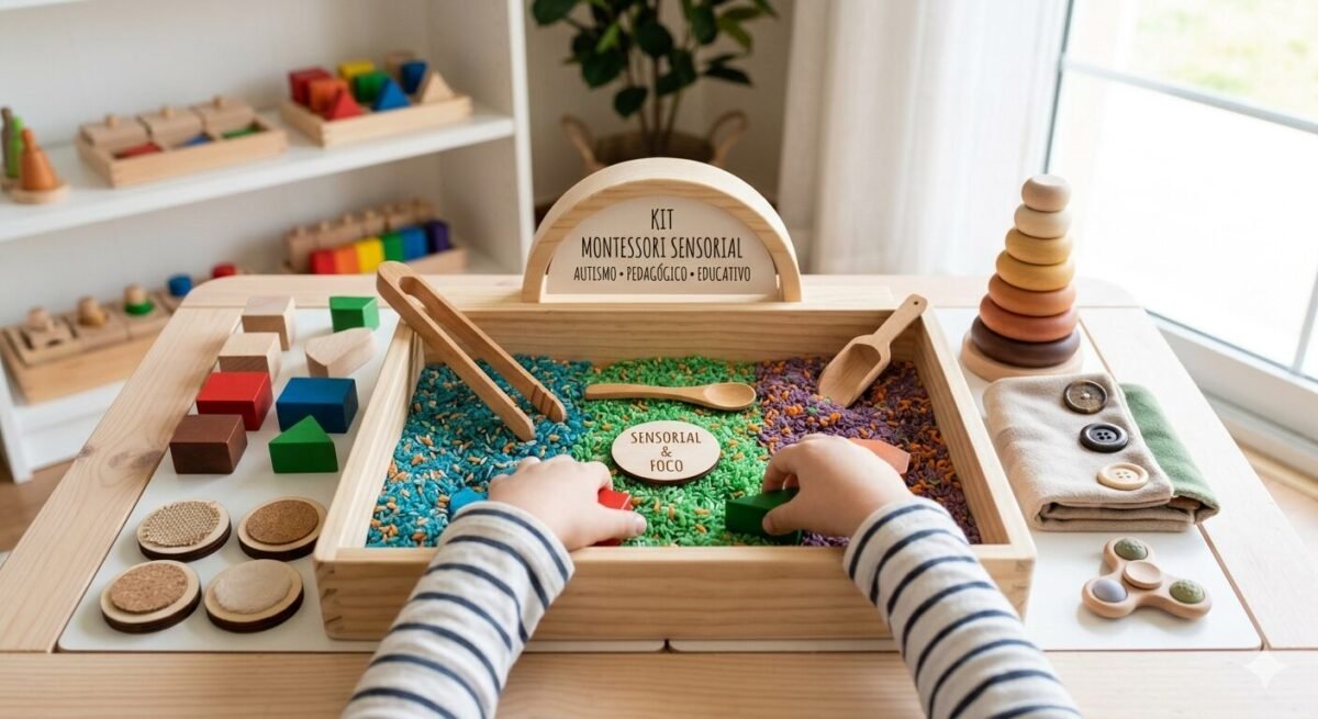 Kit Montessori Sensorial Autismo Pedagógico Educativo